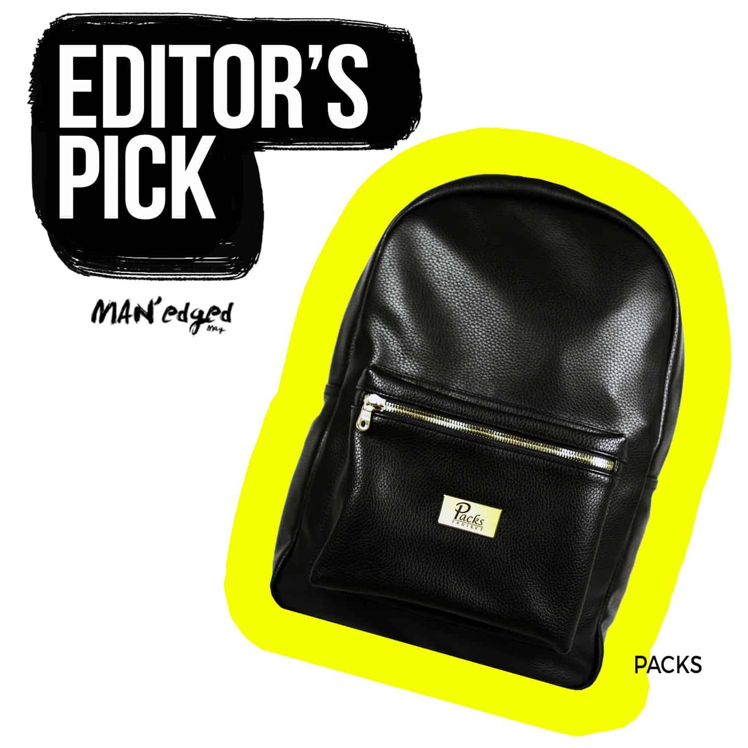 editor's pick black packs project men's bag backpack style