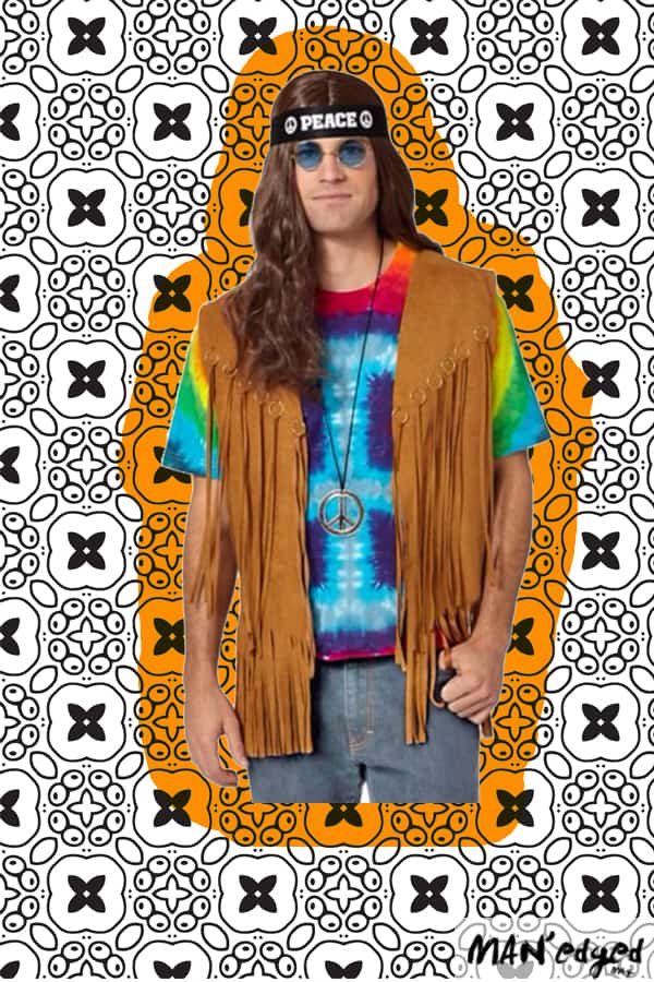 Hippie costume for men