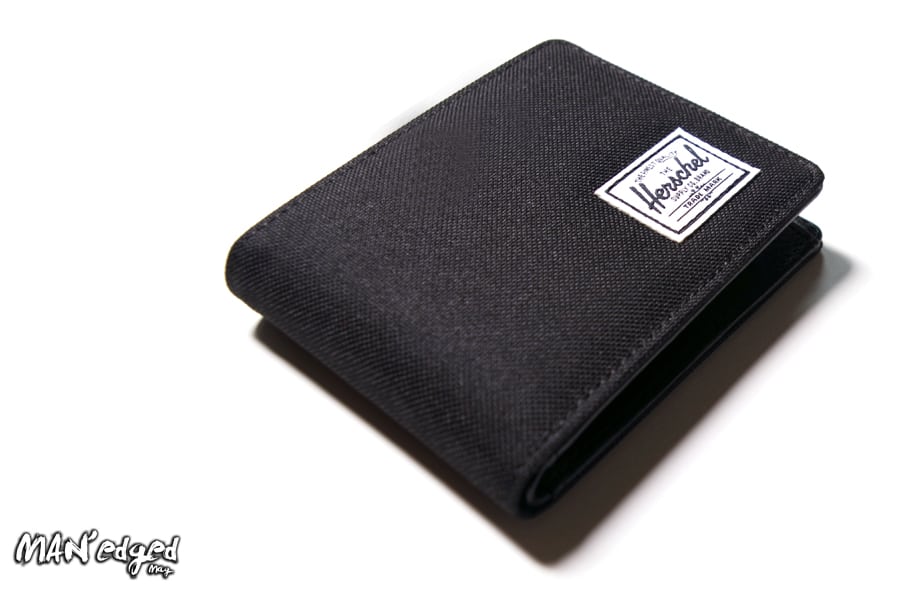 Black fold men's wallet by Herschel MAN'edged Magazine Men's Gift Guide
