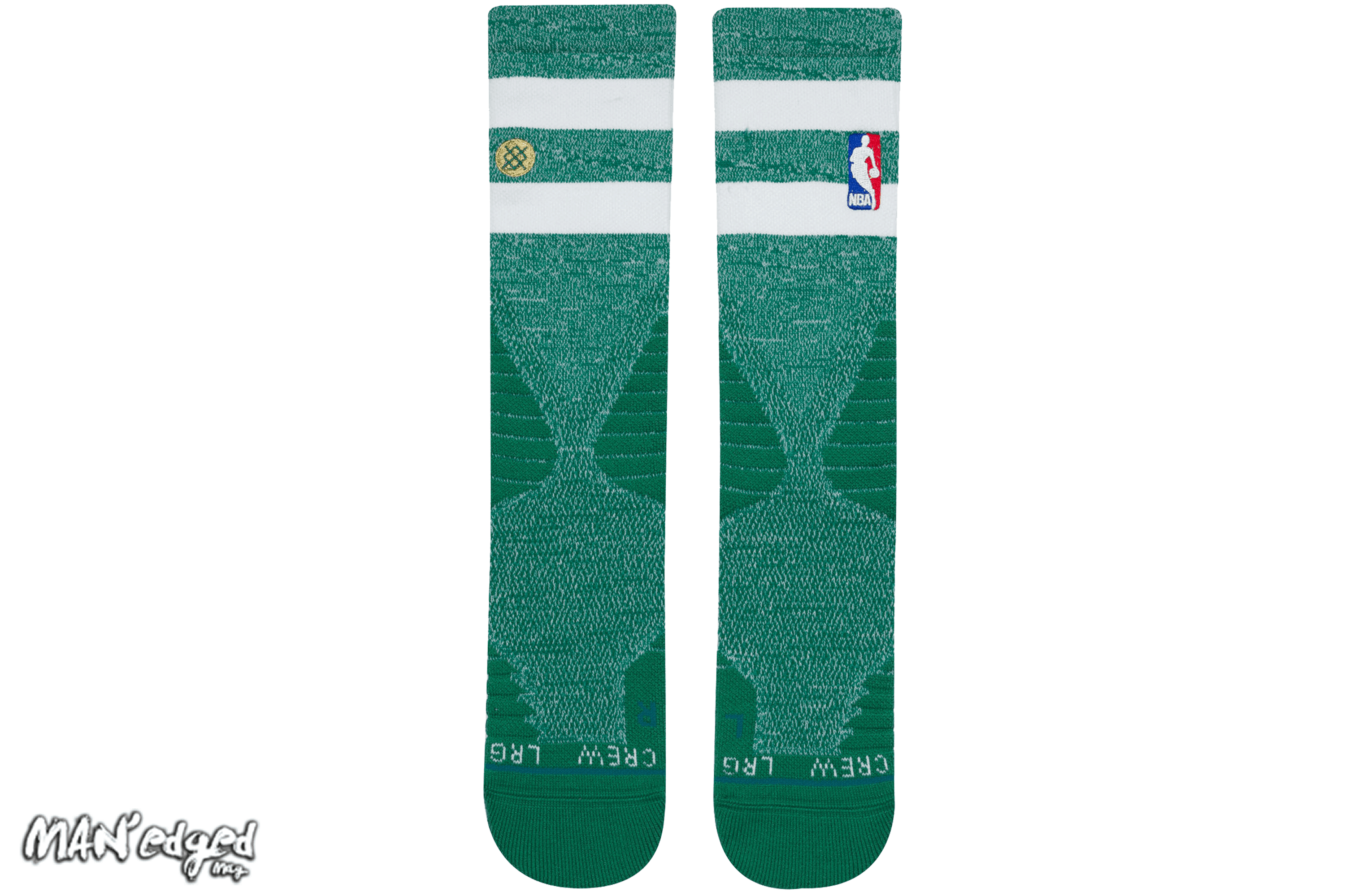 Green Stance men's NBA socks, featured in MAN'edged Magazine St Patricks Day men's style round up
