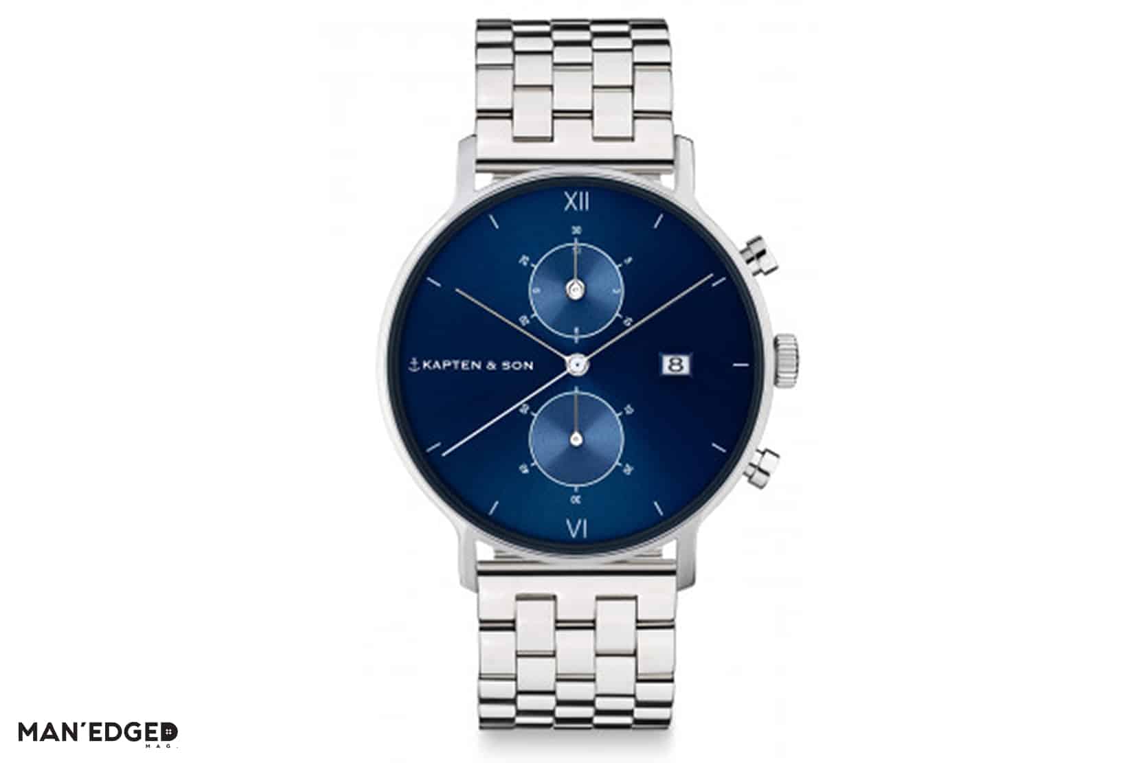 Kapten & Sons Men's Silver Watch featured in Gift Ideas for the Dapper Guy