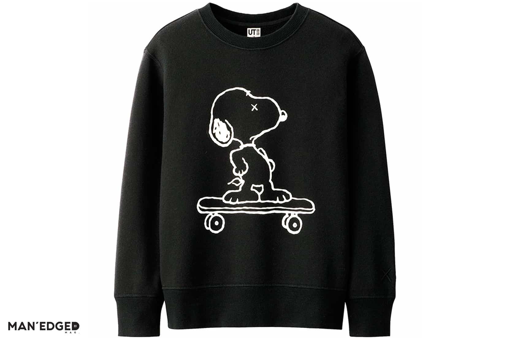 Gift ideas for the streetwear snob featuring Uniqlo x Kaws Snoopy Men's Sweater