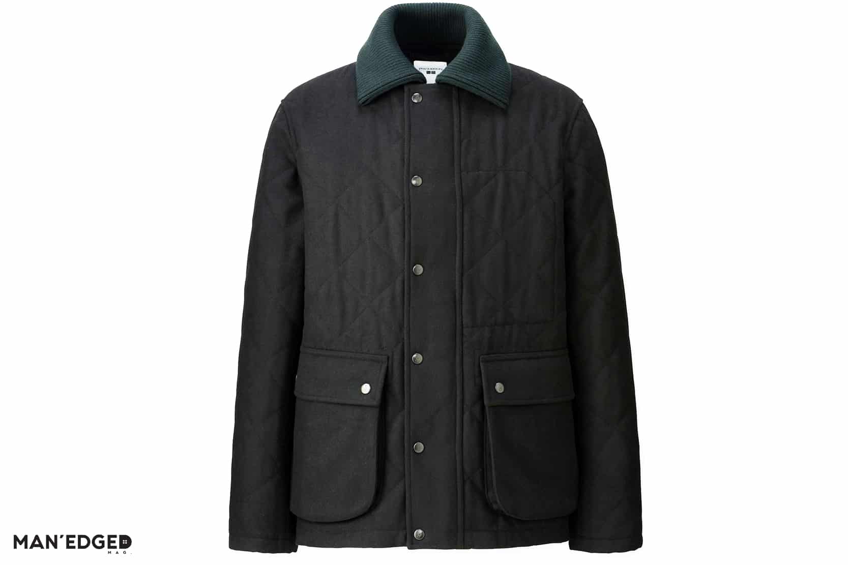 UNIQL X JW Marriot Quilted Black Men's Jacket featured in Gift Ideas for the Dapper Guy