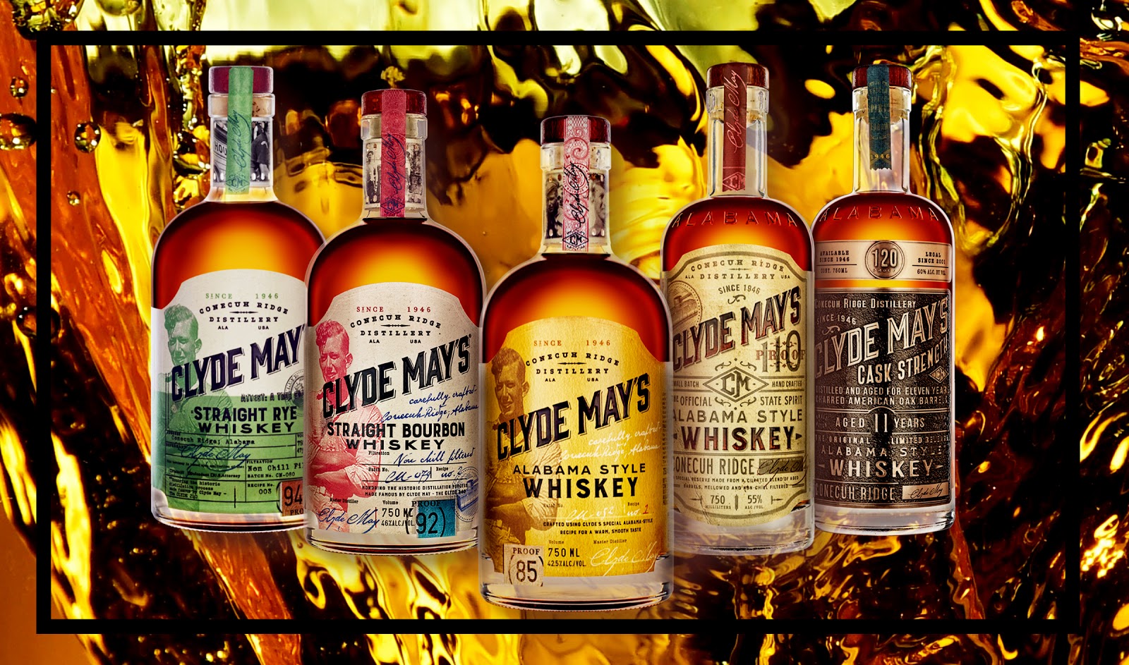 Clyde May's Whiskey Variations Bottles
