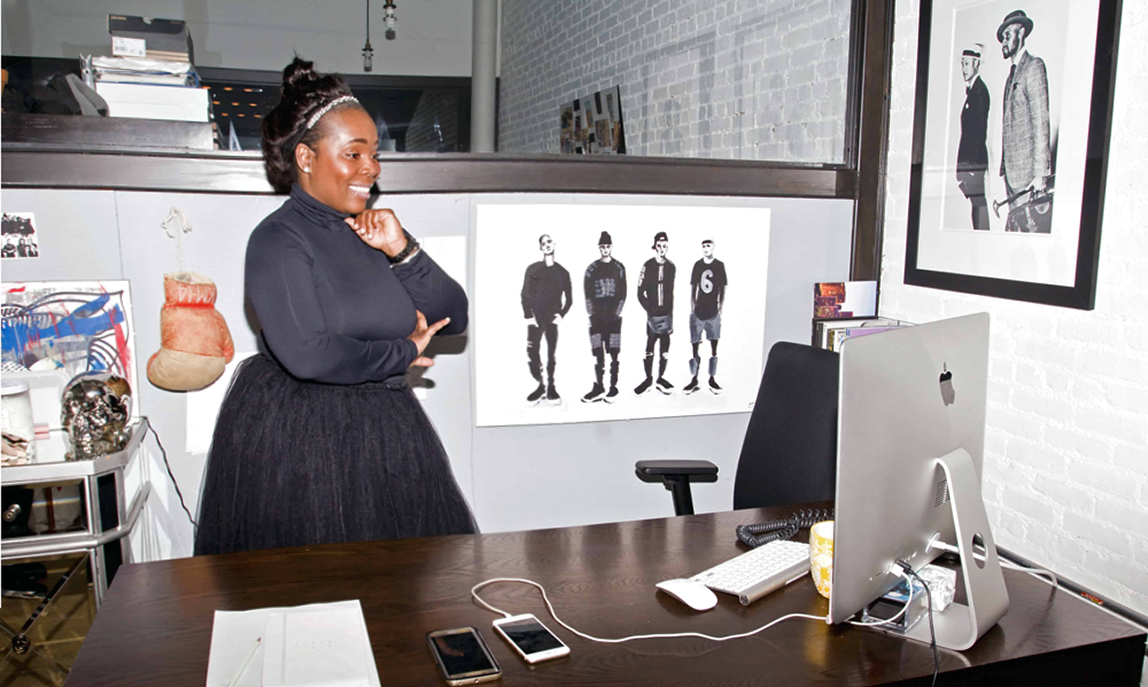 Sharifa Murdock at her Liberty Fairs Soho Office