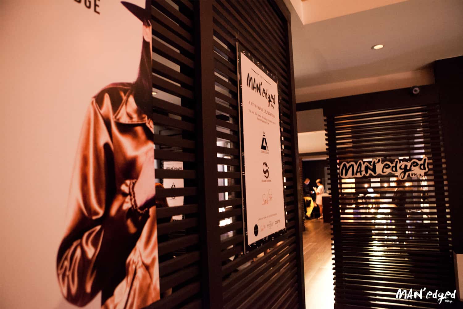 NYFWM MAN'edged Magazine event signage and ambiance at Parlor