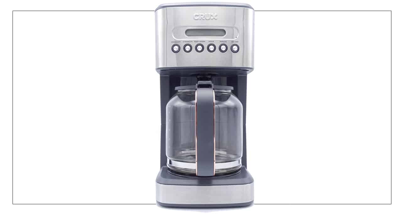 Mother's Day Silver luxe 14-cup coffee maker by Crux