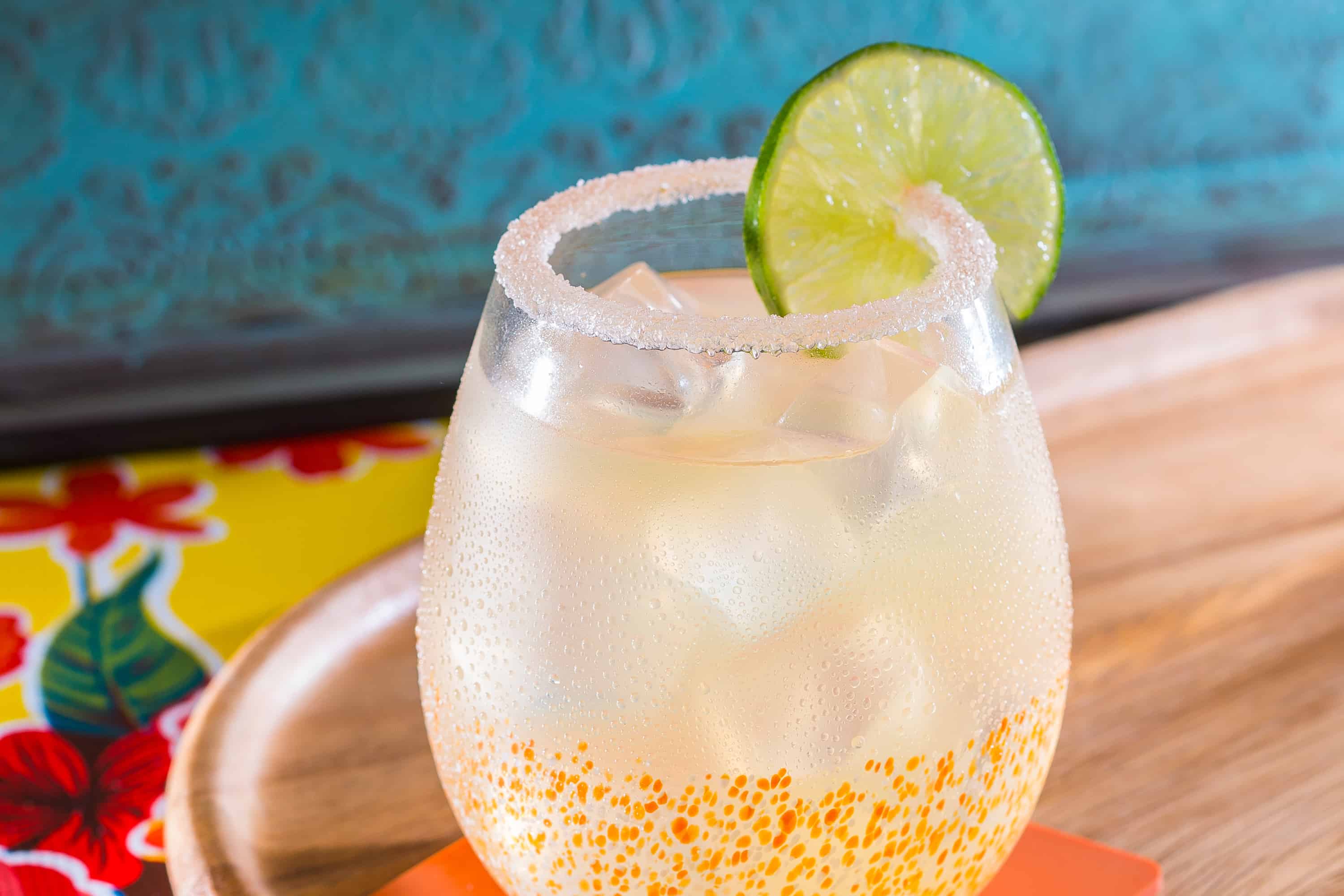 Classic Margarita cocktail drink with tequila