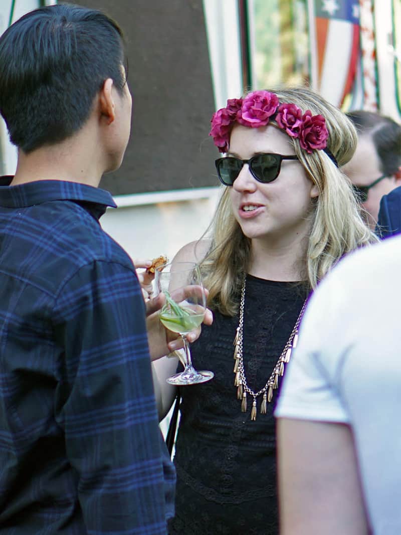 People talking at New York's Secret Summer Festival