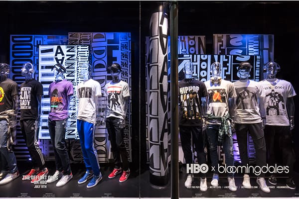 Bloomingdales 59th Street Window Displaying HBO THE DEFIANT ONES Merchandise