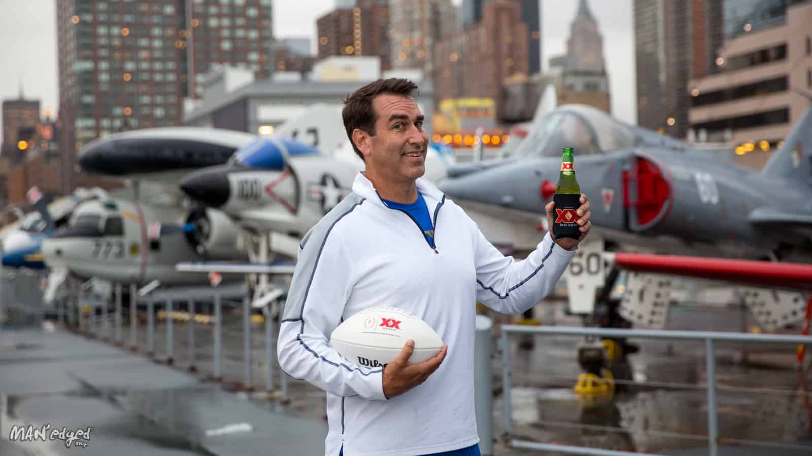 Rob Riggle with Dos Equis