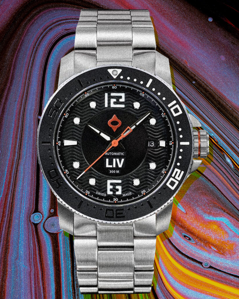 Men's Liv silver watch featured in the impossible man gift guide