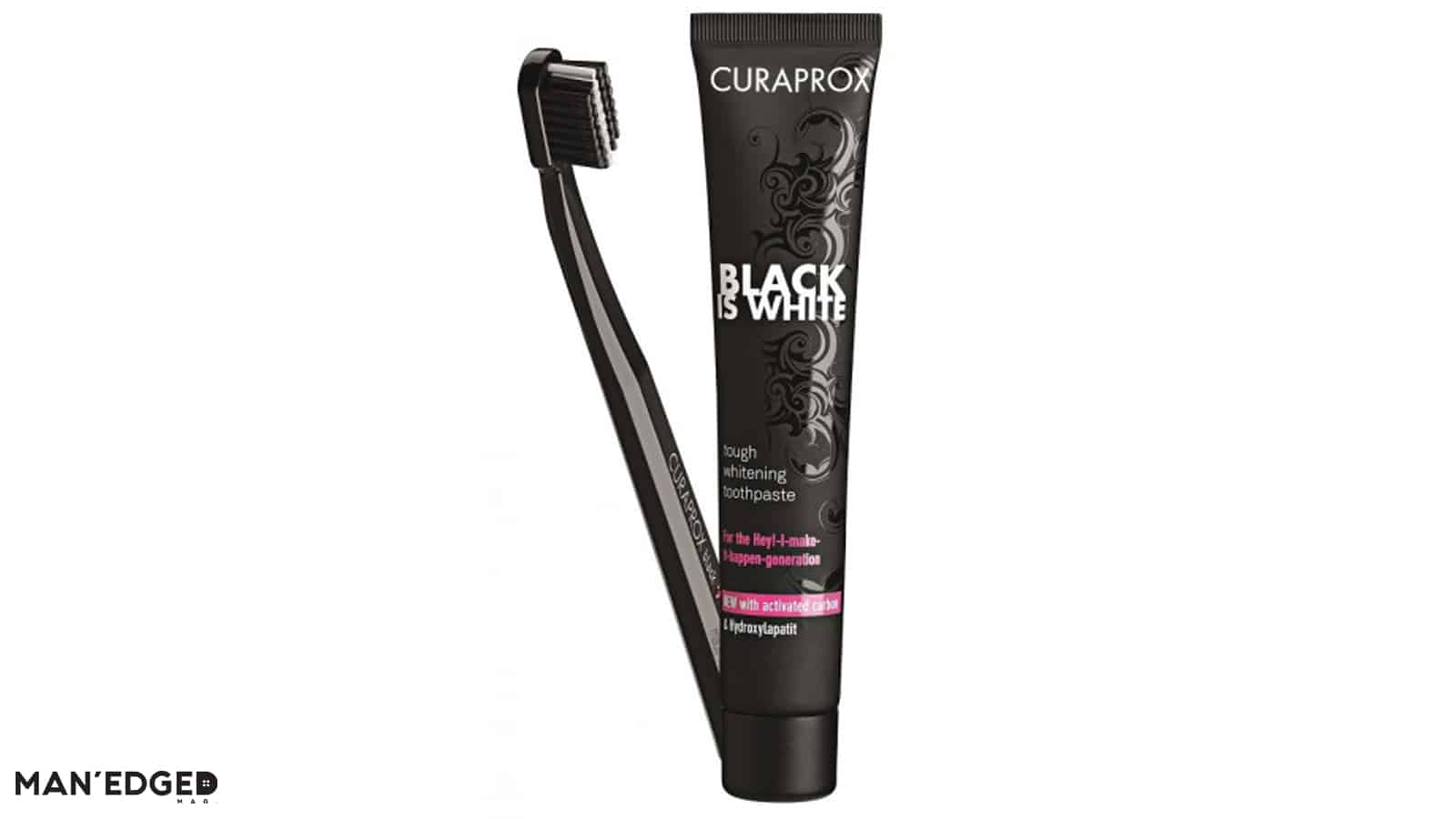 Curapox black is white toothbrush featured in gift ideas for the boyfriend or husband