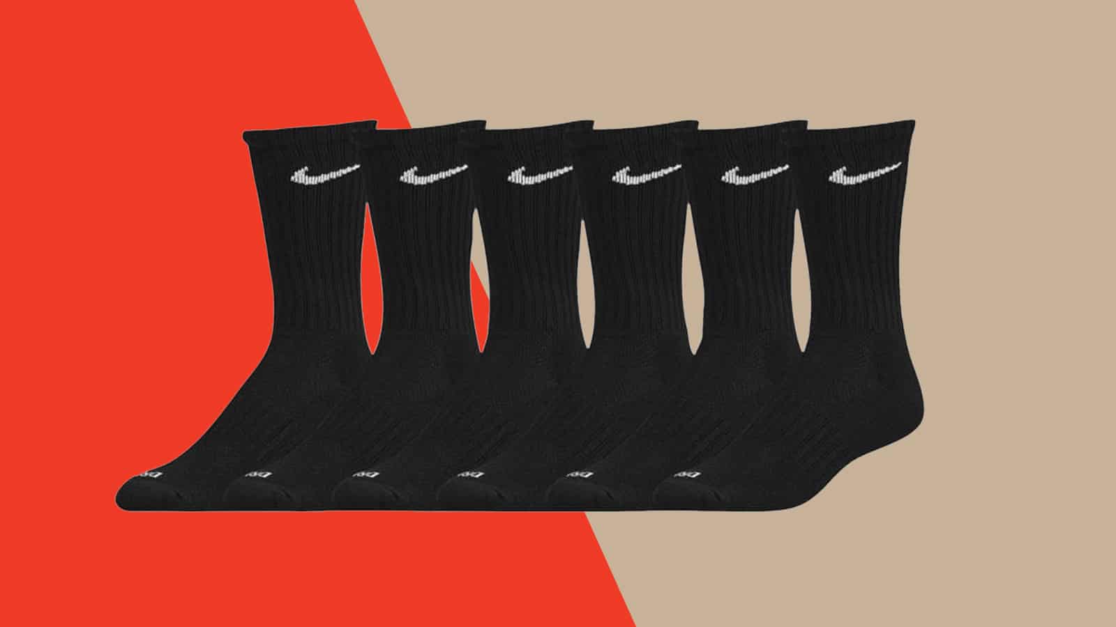 men's black socks by nike