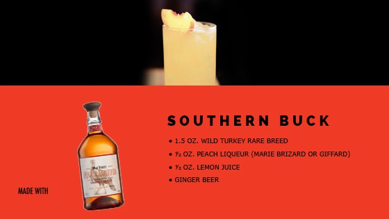 MAN'edged Magazine Recipe card featuring the Southern Buck Cocktail