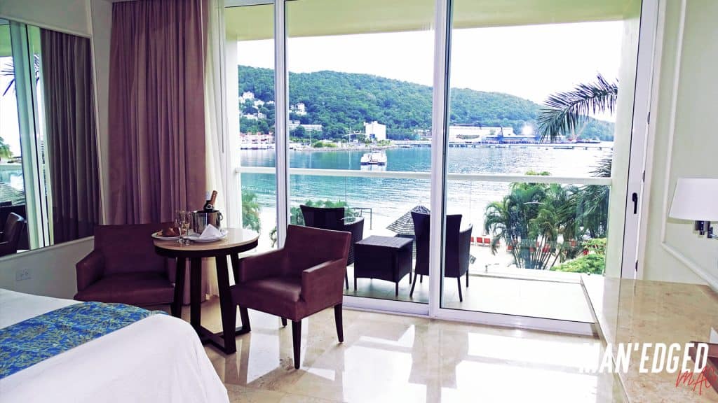 View from inside a room at Palace resorts moon palace jamaica.