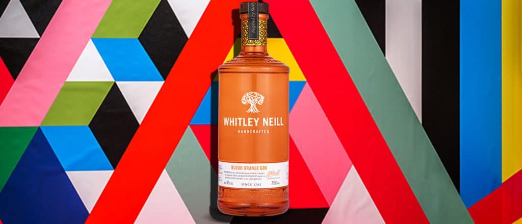 blood orange gin bottle by whitley neill 