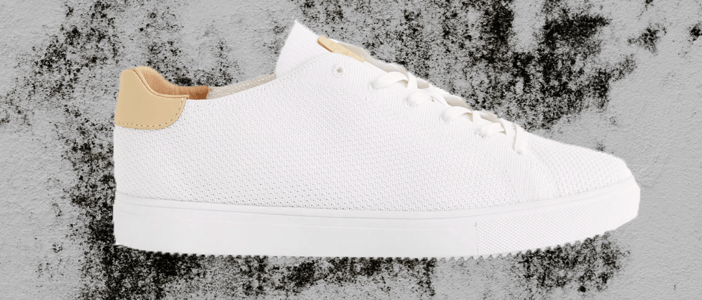 White Bradley Clae Knit men's shoe featured in our 7 best sneakers for Fall roundup. 