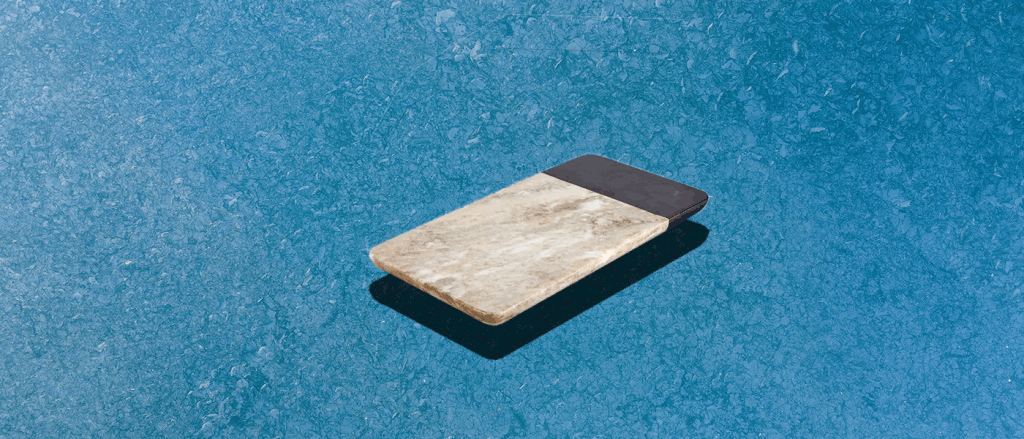 Rectangle Marble Cheeseboard featured in our 7 Apartment items roundup