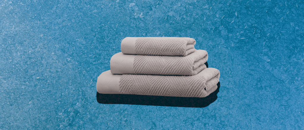 Diamond Jacquard Towels featured in our 7 Apartment items roundup