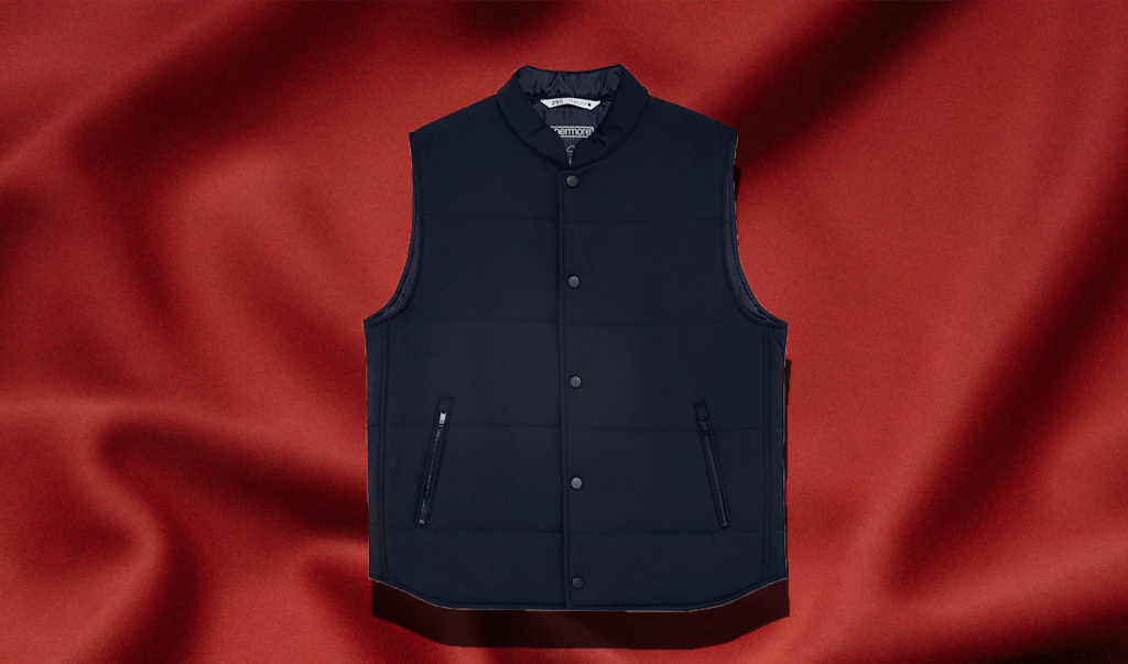 Men's quilted thermal vest