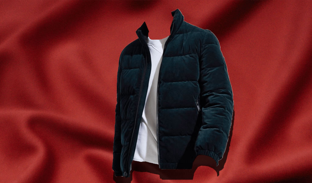 men's quilted puffer jacket