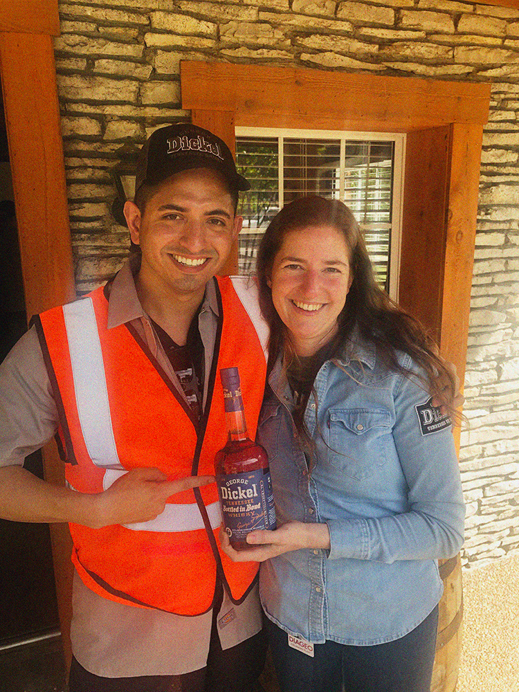 Nicole Austin, General Manager and Distiller of Cascade Hollow Distilling Co. photographed with MAN'edged Magazine Founder, Michael William G.