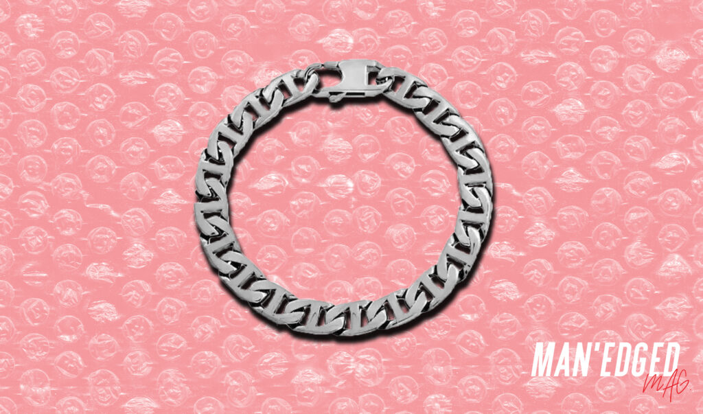 men's silver chain bracelet via kohls.com