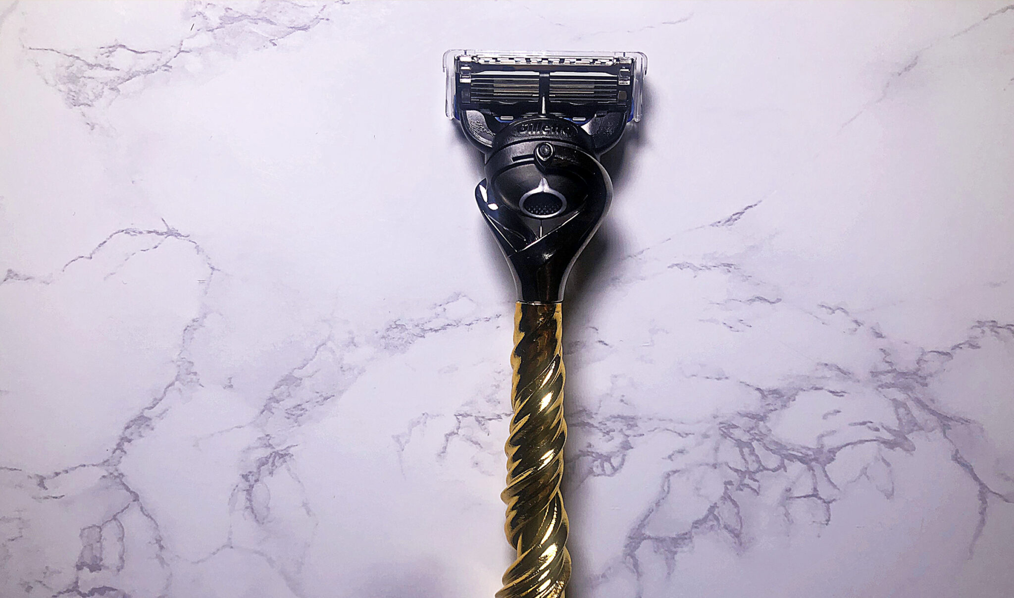 Gillette Men's Razor - the Razor Maker Maelstrom with 3-d gold handle