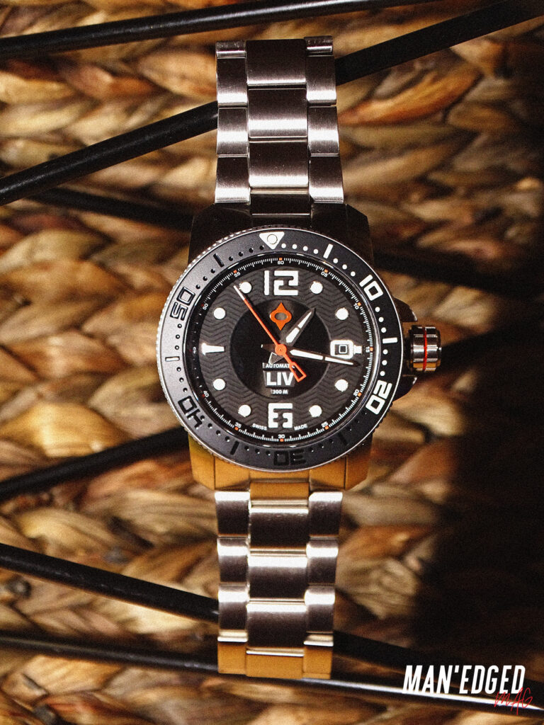 LIV GX Diver's 41mm Classic Black mens watch