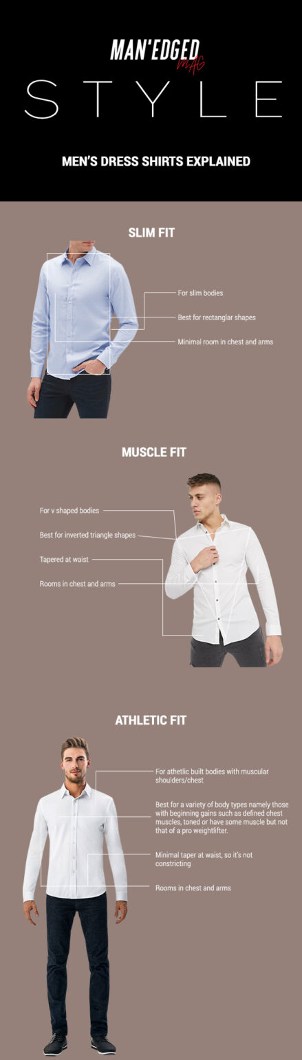 athletic fitting dress shirts