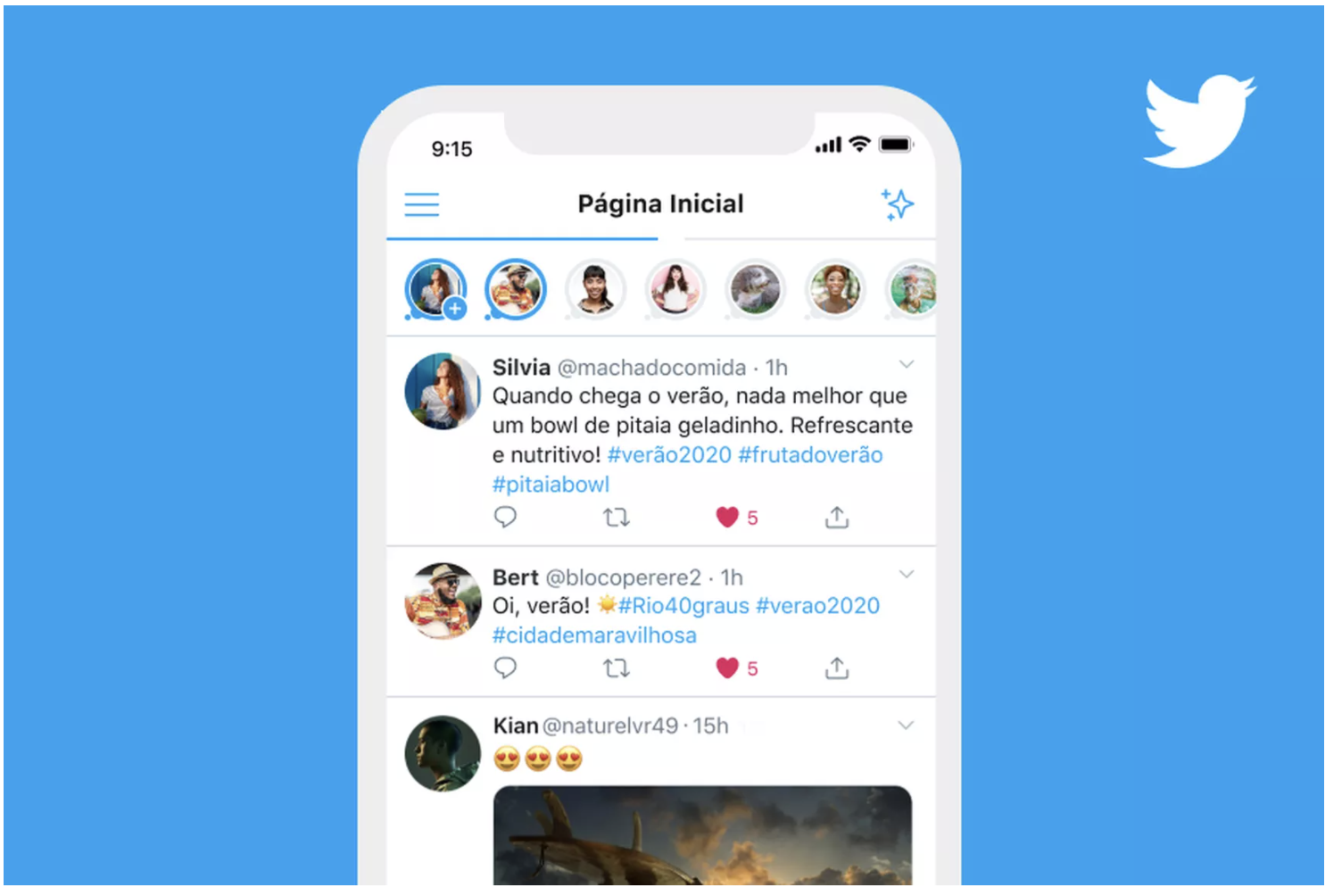 twitter's stories fleet mock up