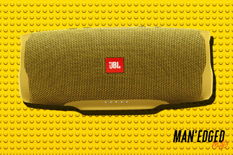 best groomsmen gift ideas featuring a yellow jbl 4 speaker