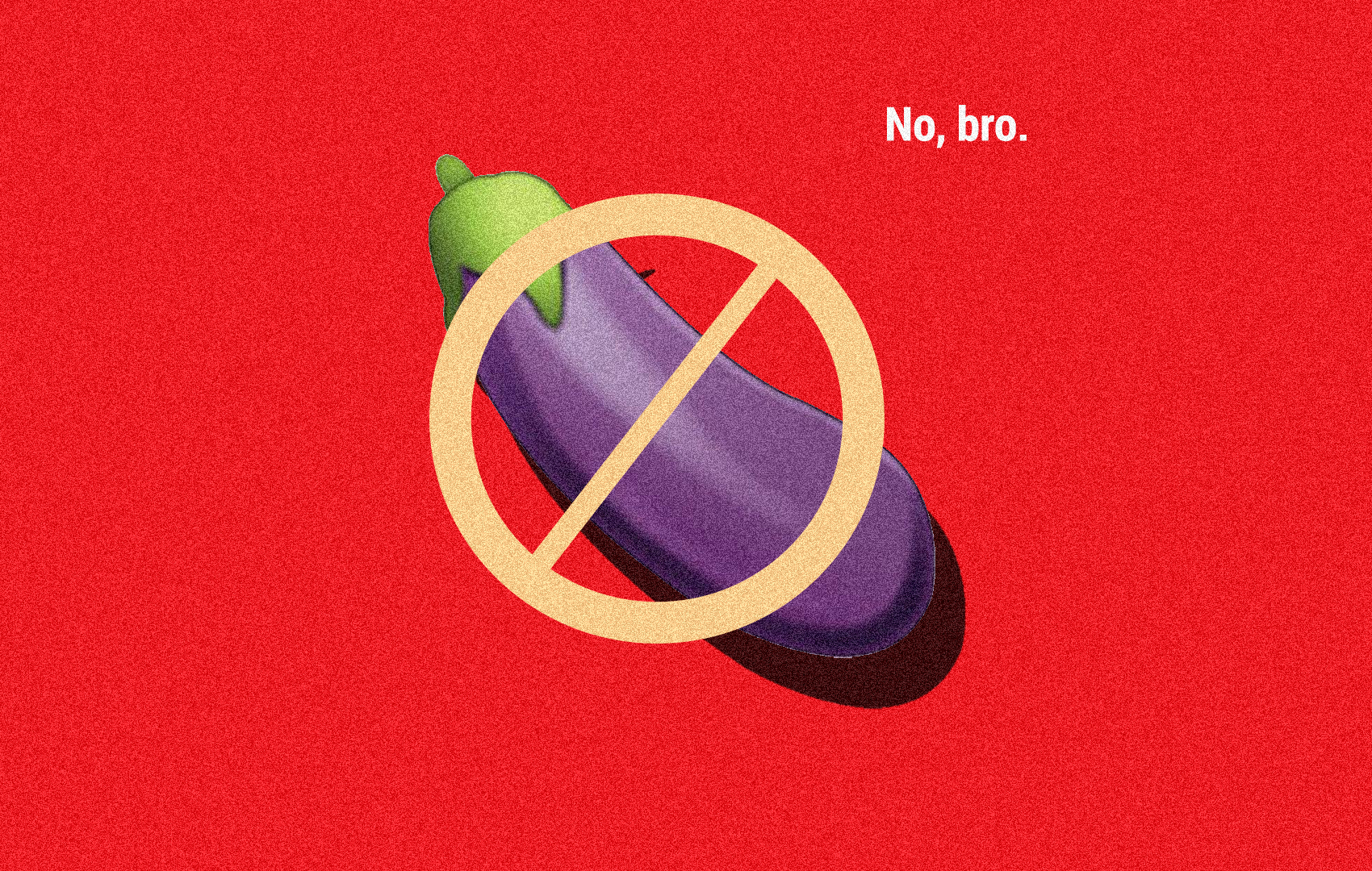 eggplant emoji crossed out image