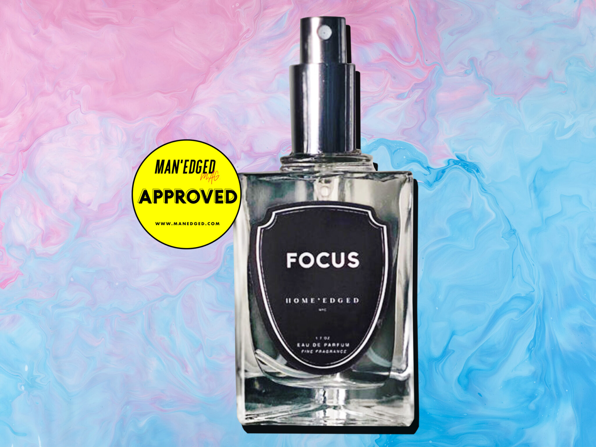 Non Cheesy Valentine's Day gifts for him featuring the FOCUS eau de parfum for men by HOME'edged NYC