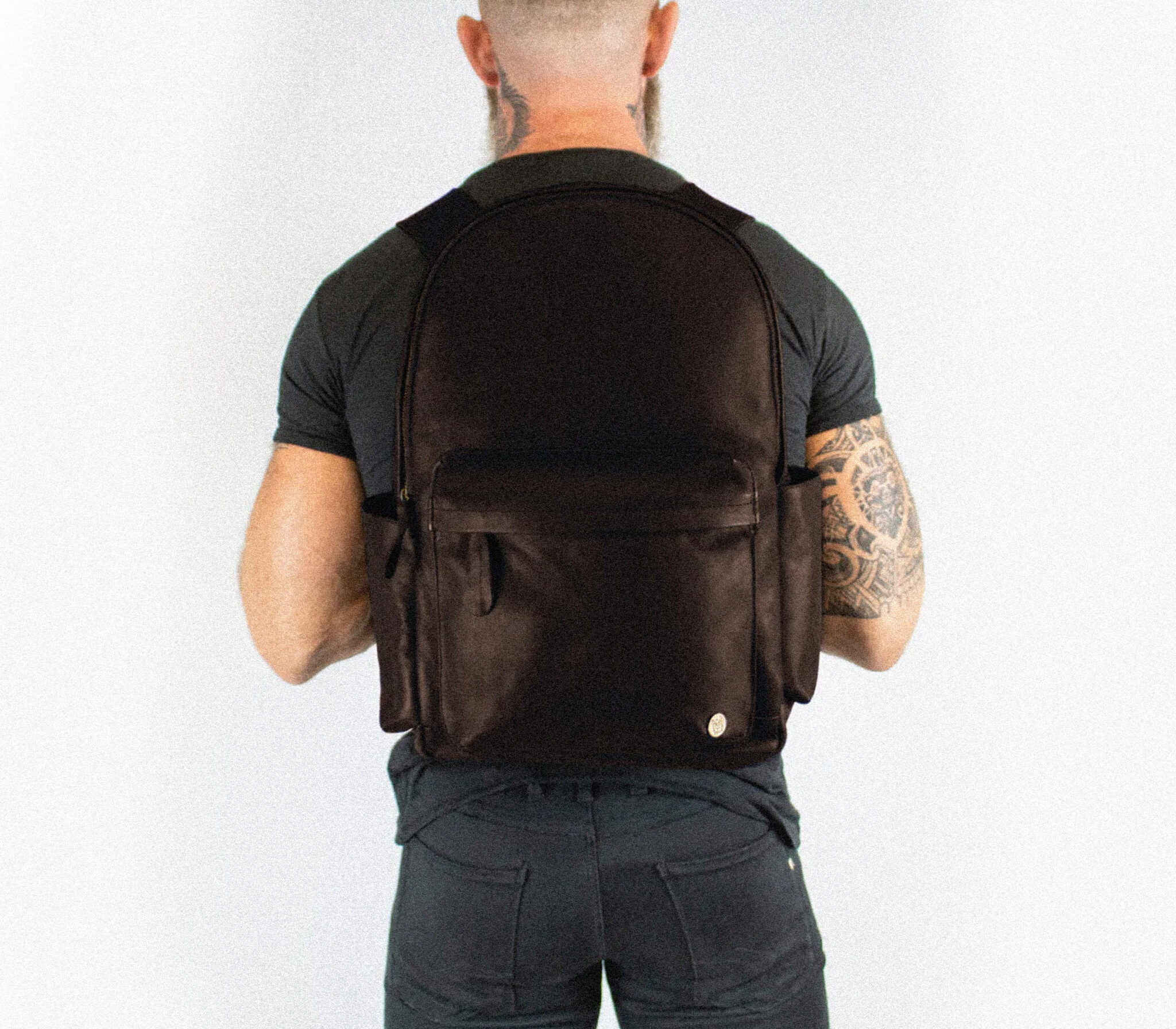 men's leather backpack by MAHI