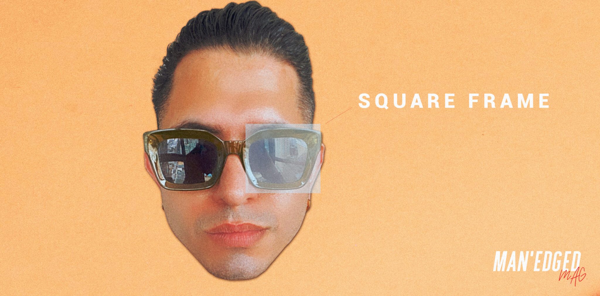 men's square framed sunglasses for big noses