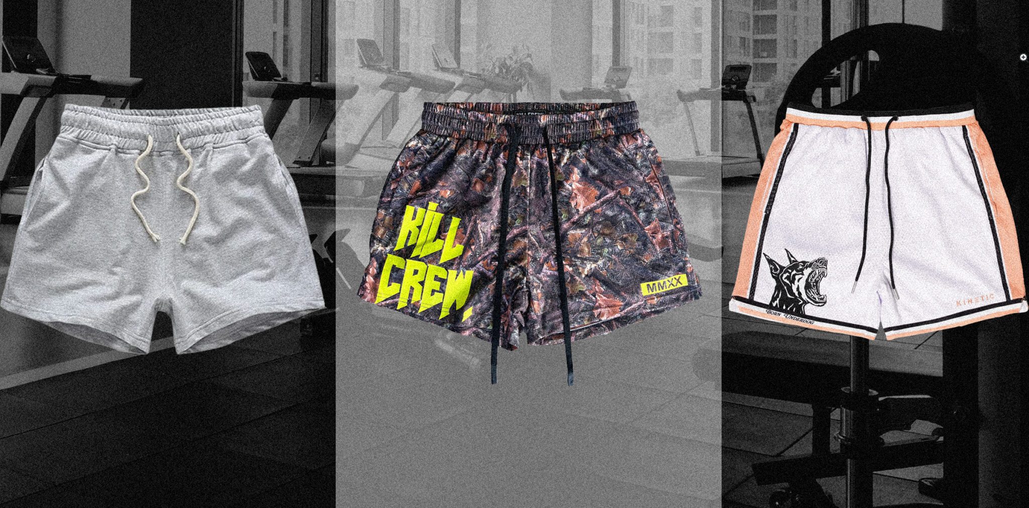 best workout shorts for men round up featuring several men's workout shots